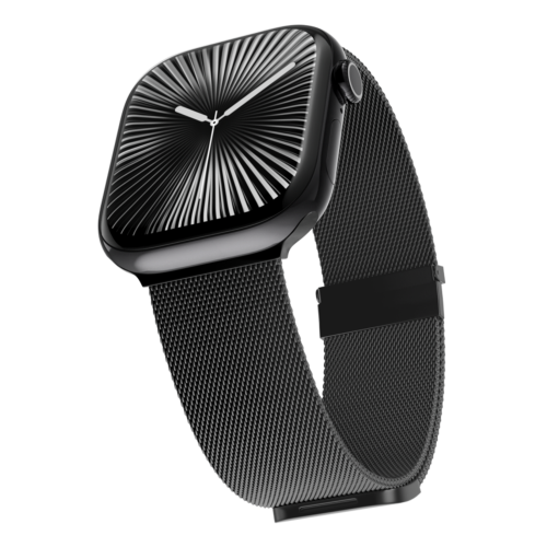 Epico Milanese+ Strap for Apple Watch (44-46 mm) - Space Grey