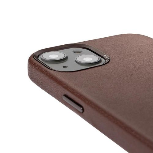 DECODED Leather Backcover | iPhone 13 mini (5.4 inch) Chocolate Brown