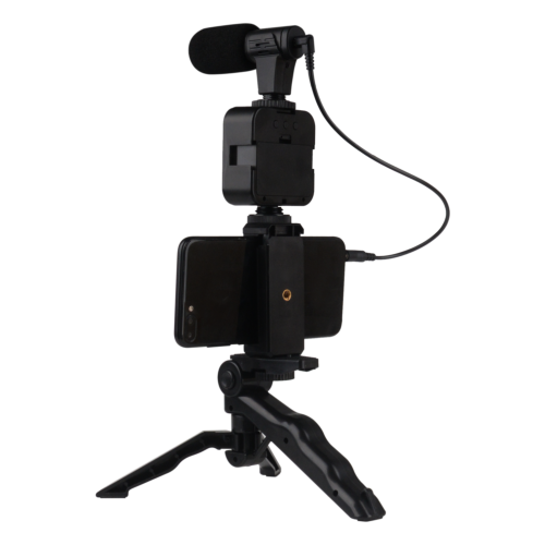 BigBen Vlog Kit Tripod + LED light + Microphone (3.5 mm Jack)