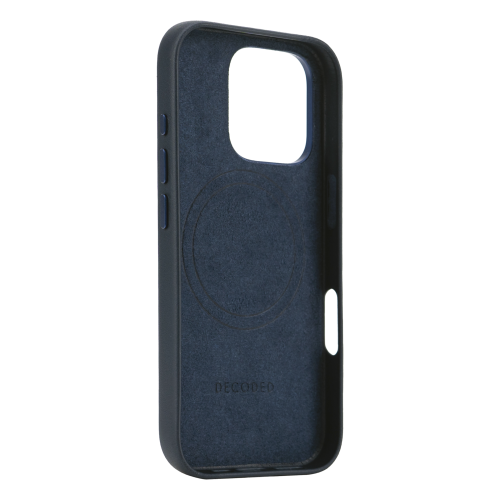 DECODED Leather Case for iPhone 16 Pro - Navy