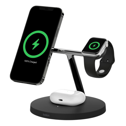 Belkin 3in1 MagSafe Wireless Charging Stand - Black