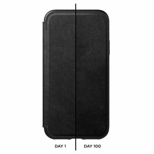 Nomad Folio, Leather, Rugged, Black, iPhone XS Max