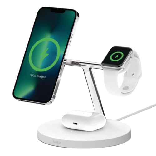 Belkin 3in1 MagSafe Wireless Charging Stand - White