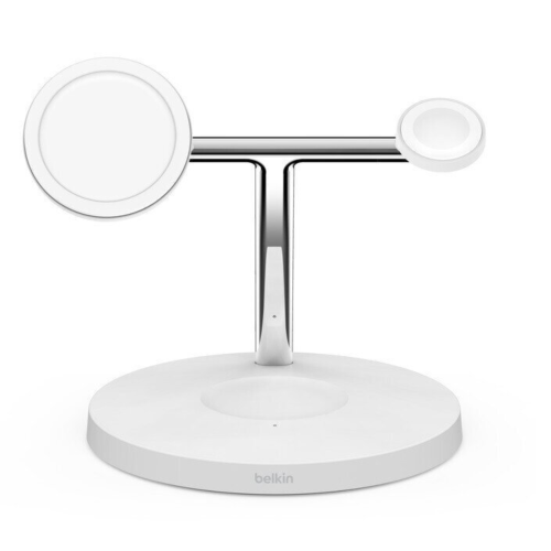 Belkin 3in1 MagSafe Wireless Charging Stand - White