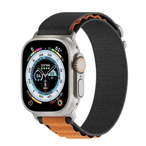 NEXT.ONE Adventure Loop for Apple Watch 44/45/46/49mm - Black/Orange