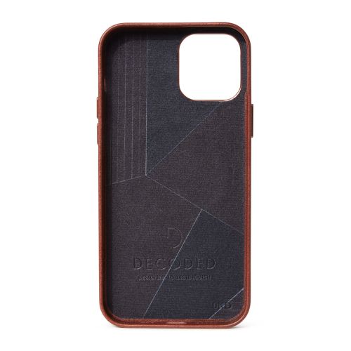 DECODED Leather Backcover for iPhone 12/12 Pro Max - Cinnamon Brown